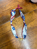 Red, White, & Blue Scarf Necklace