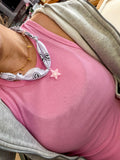 White Star Bandana Necklace