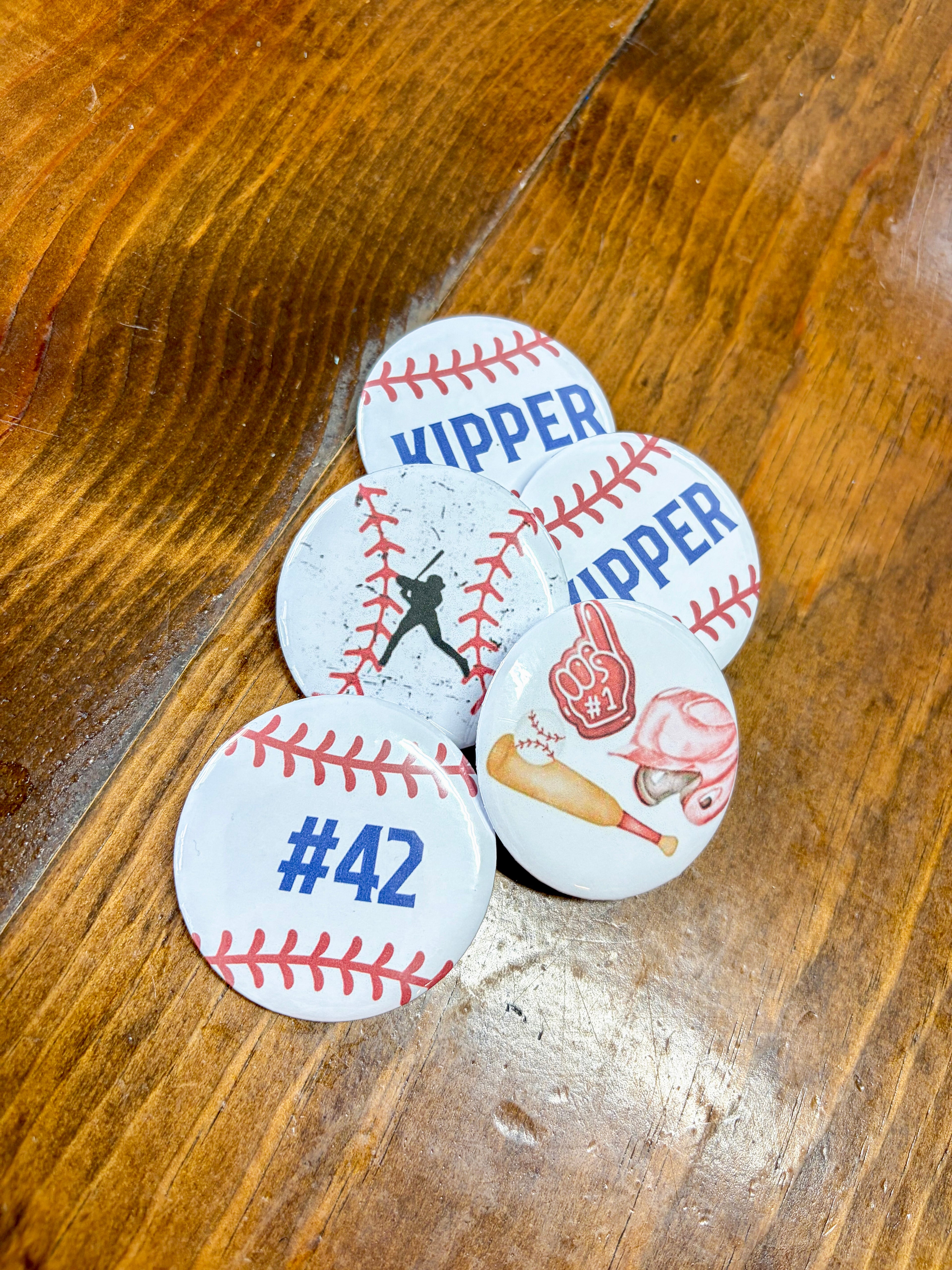 Custom Baseball Buttons