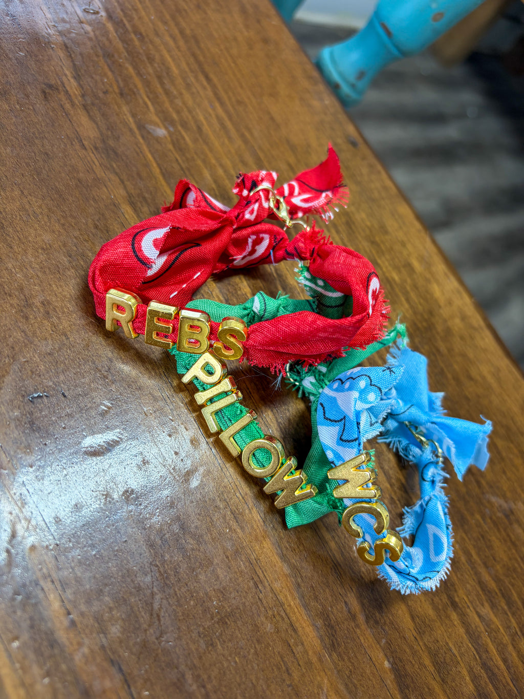 School Spirit Bandana Bracelets